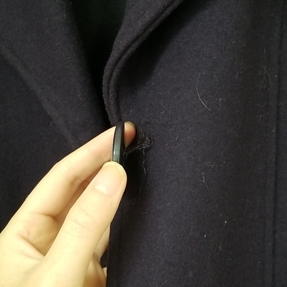Atmosphere dark purple wool blend coat xs - Picture 8 of 8
